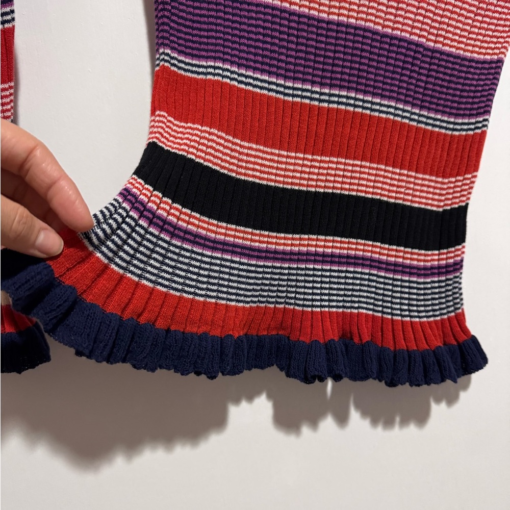 Striped Ribbed Knit Sweater - Picture 4 of 4